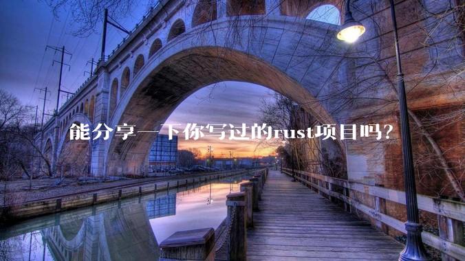 能分享一下你写过的rust项目吗？