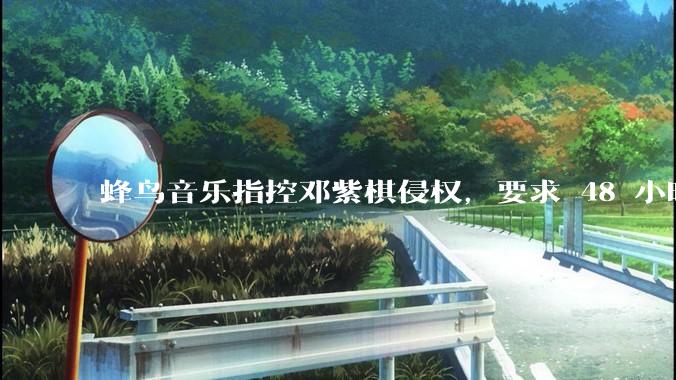 蜂鸟音乐指控邓紫棋侵权，要求 48 小时内下架重录歌曲，邓紫棋回应「不会下架」，这一指控合理吗？