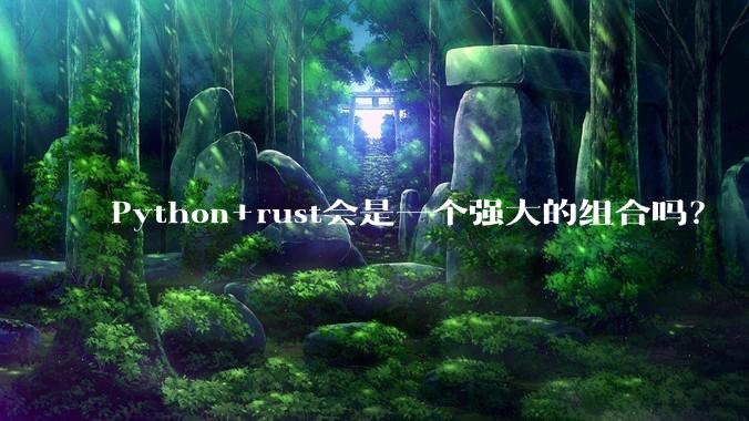 Python+rust会是一个强大的组合吗？